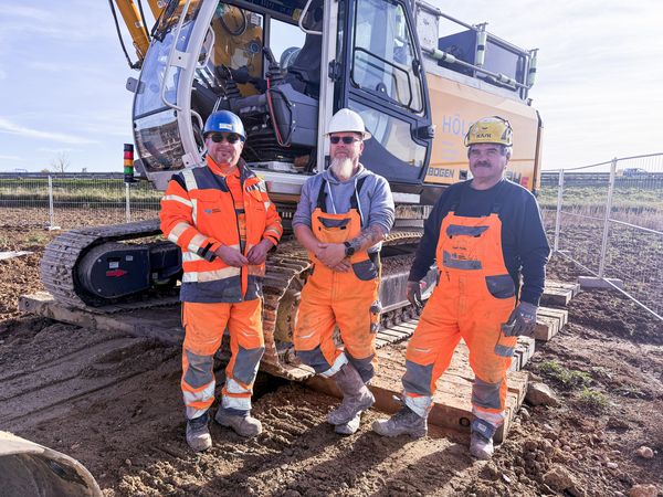 624 E Seilbagger für den Brunnenbau bei Hölscher