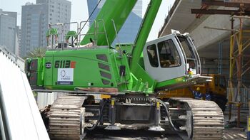 SENNEBOGEN 6113 E Telecrane / Telescopic crane for construction sites / construction site crane Bridge construction