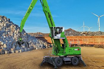 SENNEBOGEN 830 G-Umschlagger aus grünem Stahl-CO2 reduzierter Stahl
