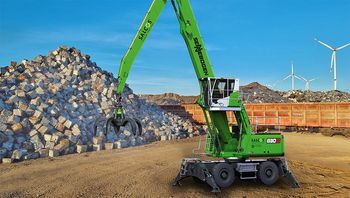 SENNEBOGEN 830 G-Umschlagger aus grünem Stahl-CO2 reduzierter Stahl