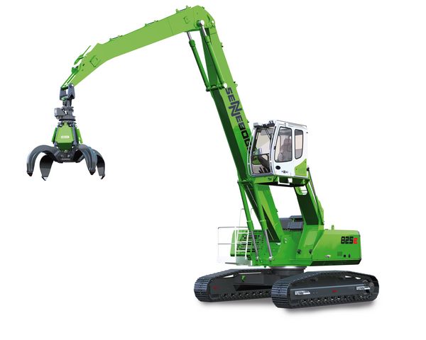 Download (RGB, 300 dpi) Umschlagbagger SENNEBOGEN 825 E als Standard im Recycling