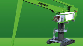 SENNEBOGEN 8400: Balance Umschlagmaschine bis 42 m Reichweite