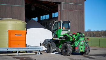 SENNEBOGEN 340 G, Telehandler, Salt loading, Loading snowplough
