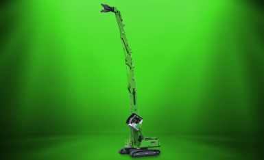 SENNEBOGEN demolition machine with two new equipment features