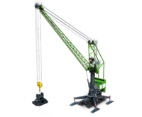 SENNEBOGEN mobile port crane 9300 E for port handling with clamshell grab