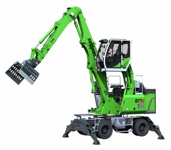 SENNEBOGEN 817, battery powered machine, electro material handler with battery technology