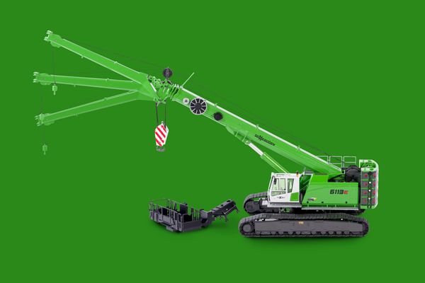 SENNEBOGEN 6113 und 875 Maßstabsmodelle neu zur bauma 