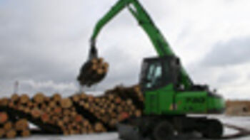 SENNEBOGEN 730 MHD in continuous operation at Holzwerke Pröbstl