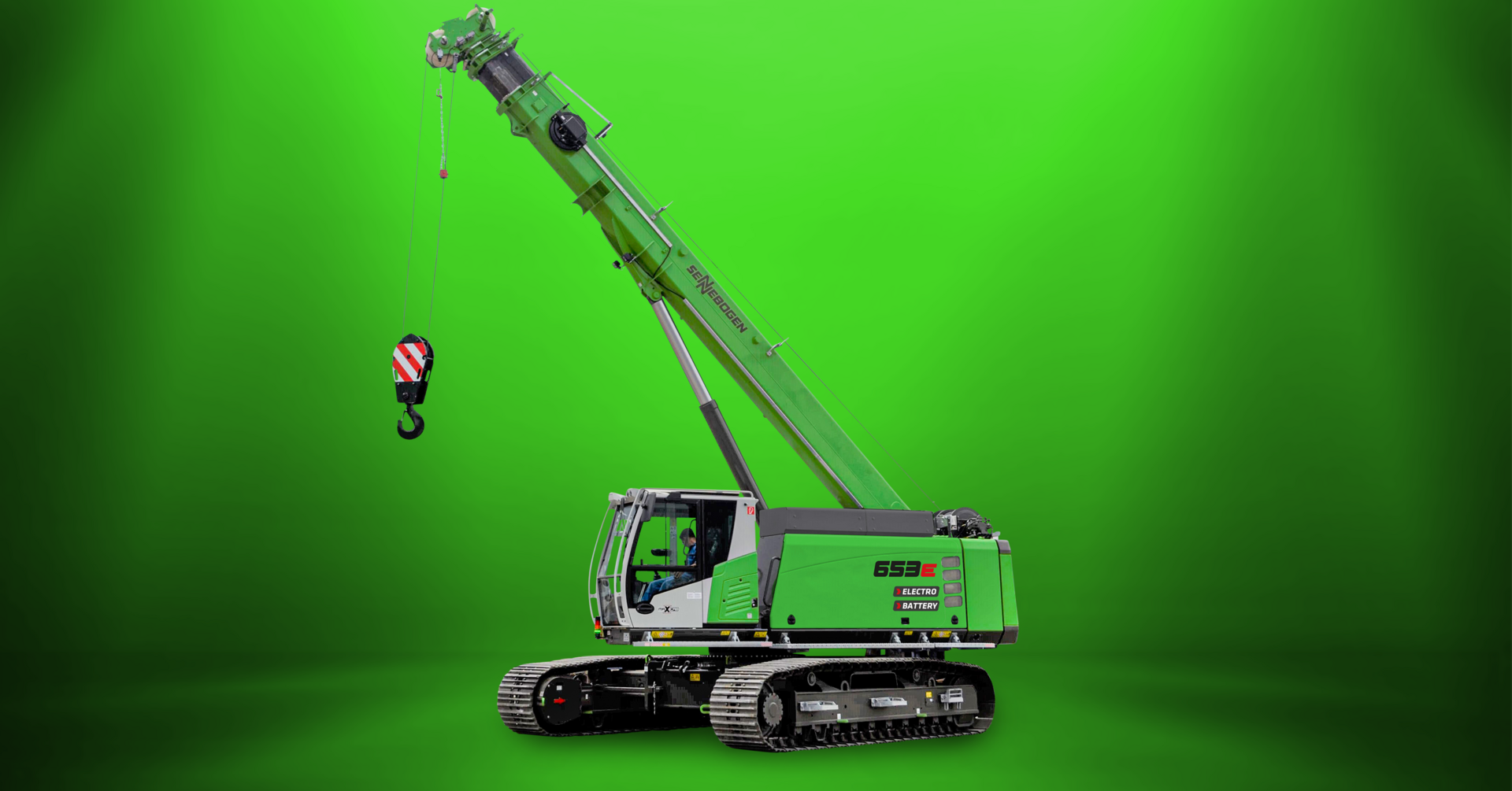 SENNEBOGEN 1/50 クレーン 50 t battery crane for bauma 2022 | SENNEBOGEN