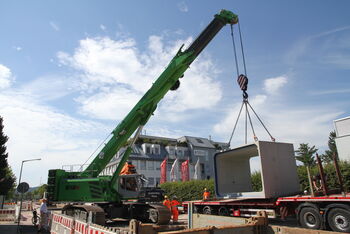 SENNEBOGEN 6113 im Spezialtiefbau Gollwitzer Neumarkt