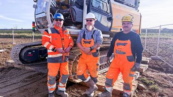 624 E Seilbagger für den Brunnenbau bei Hölscher