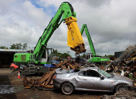 38.5 t material handler SENNEBOGEN 830 E Vario Tool scrap handling scrap shear scrap yard