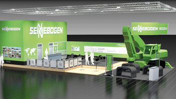 SENNEBOGEN IFAT 2014 818 E-Serie Umschlagmaschine Umschlagbagger Recycling