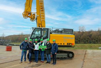 624 E Seilbagger für den Brunnenbau bei Hölscher