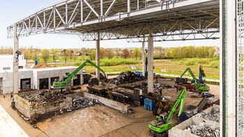 Metal sorting at the scrap yard