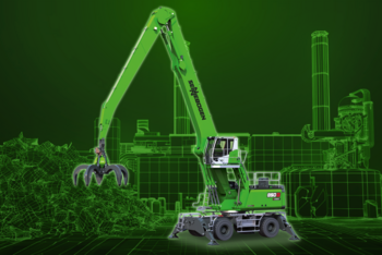 SENNEBOGEN 850 G-Umschlagbagger mit Hybridsystem-Schrottumschlag