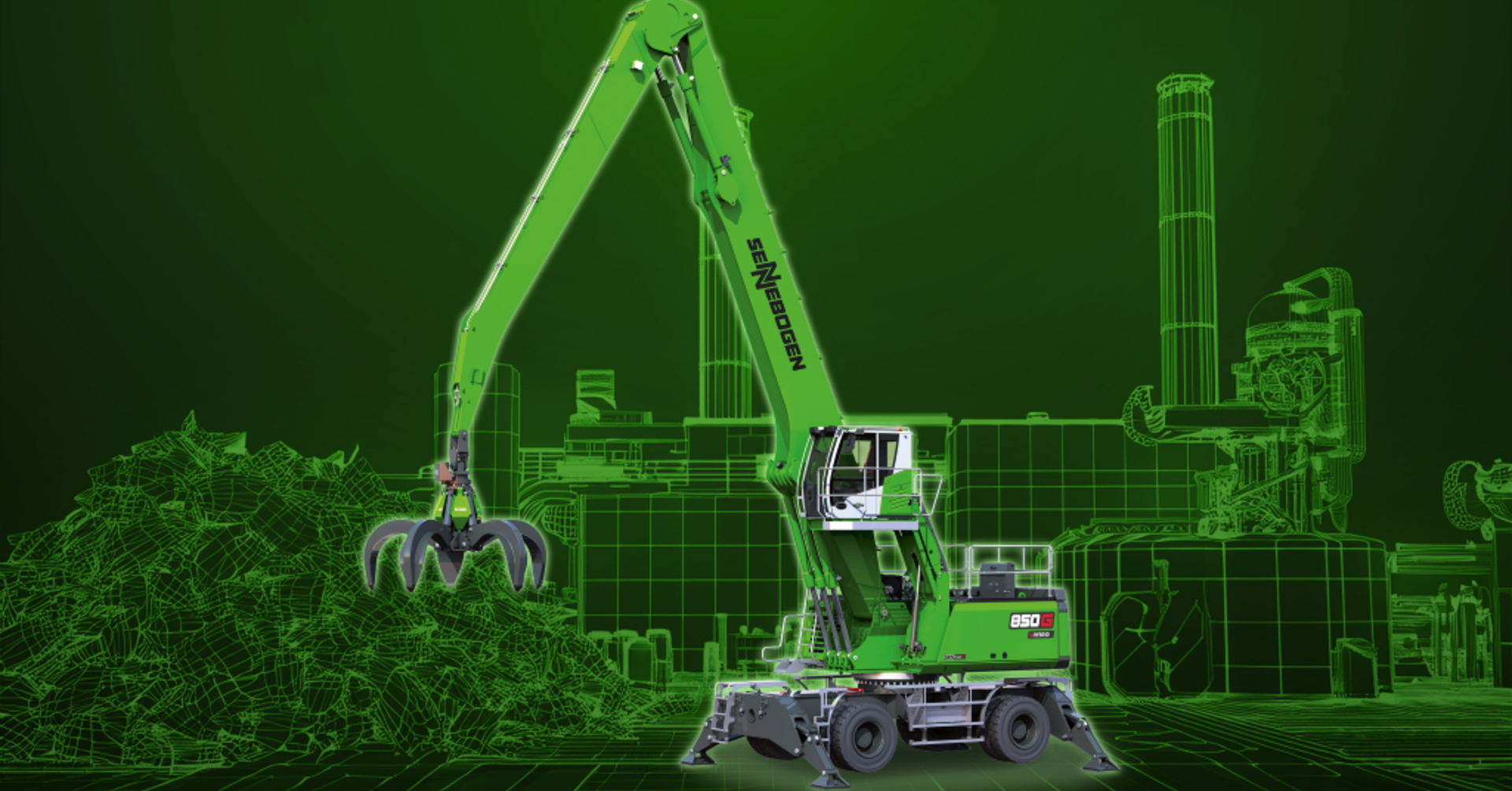 Miniature Construction World - Sennebogen 683 Tracked