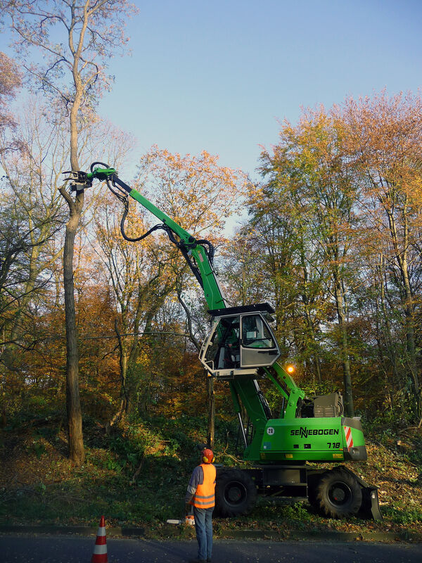 SENNEBOGEN 718 Mobil Mobilunterwagen Mobilumschlagmaschine Mobilumschlagbagger Umschlagmaschine Umschlagbagger Landschaftspflege