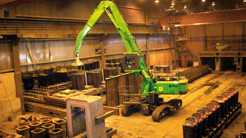 SENNEBOGEN 870 R Electro in operation in Steelworks