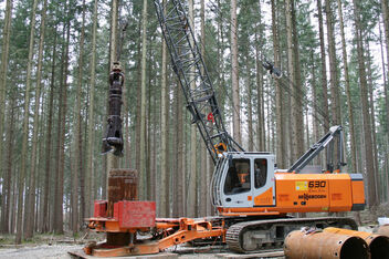 SENNEBOGEN zuverlässiger und flexibler Seilbagger 630 Spezialtiefbau