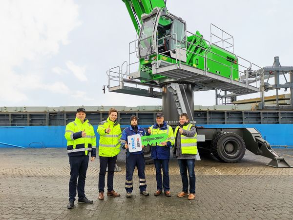 The SENNEBOGEN 855 E Hybrid in northern Germany