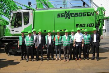 SENNEBOGEN SYGMAT Vertriebspartner Frankfreich Kran Krane Materialumschlag Umschlagmaschine Groupe Vincent hydraulische Hebevorrichtung Ladevorrichtung Schrott Recycling Krantechnik Hebetechnik Hafen Holz