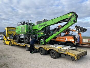 Baumfällung_SENNEBOGEN 718_Fällbagger in Italien