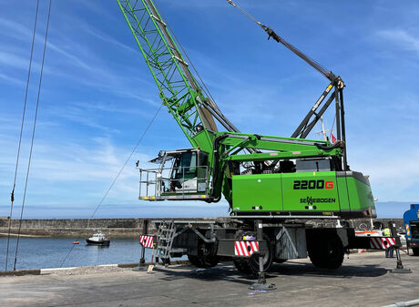 Grue portuaire avec capacité de charge de 84 à 125 t