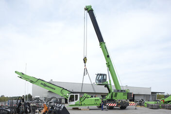 SENNEBOGEN telecrane telescopic crane 653 mobile lifting works