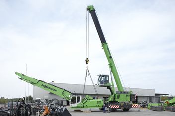 SENNEBOGEN telecrane telescopic crane 653 mobile lifting works