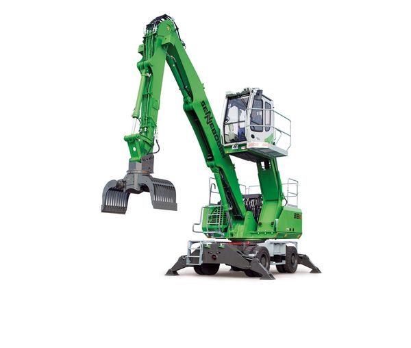 SENNEBOGEN IFAT 2014 818 E-Serie Umschlagmaschine Umschlagbagger Recycling