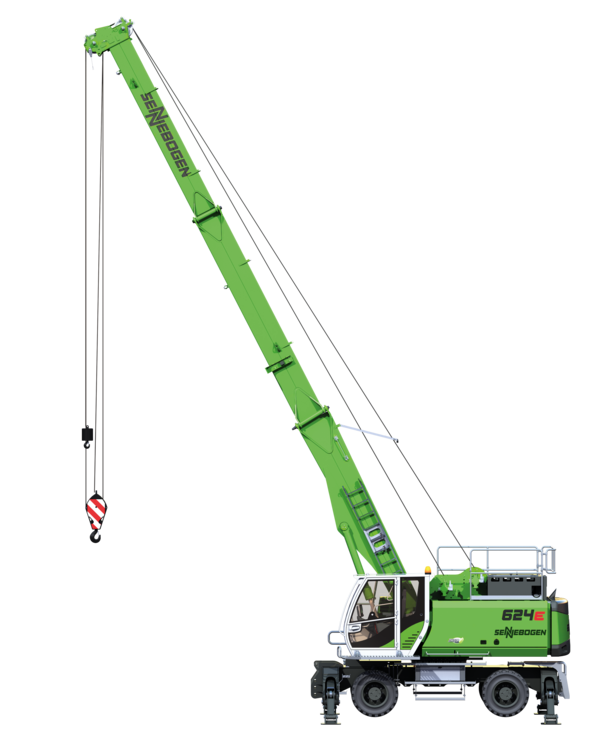 Download (RGB, 300 dpi) Seilbagger SENNBOGEN 624 für Brunnenbauer und mobile Verrohrung