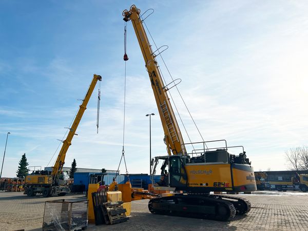 624 E Seilbagger für den Brunnenbau bei Hölscher