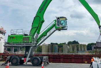 SENNEBOGEN material handler 870 E mobile pylon loading hook
