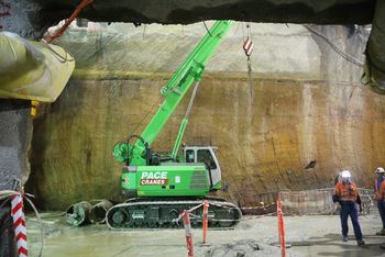 SENNEBOGEN 613 Raupe Raupenunterwagen Telekran Teleskopkran Tiefbau Hoch- und Tiefbau