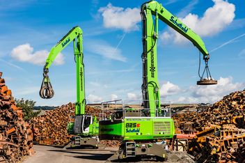 Umschlagbagger SENNEBOGEN 825 E Mobil Holzumschlag Sägewerk