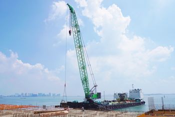 SENNEBOGEN 6300-Offshore-Seilbagger-Hafenbau