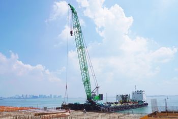 SENNEBOGEN 6300-Offshore-Seilbagger-Hafenbau