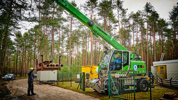 Telekran SENNEBOGEN 613 E mechanische Brunnenregenerierung 