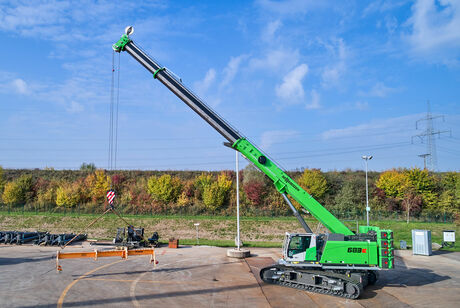 Sennebogen 683 E: A particularly robust 80 t telescopic crawler crane.