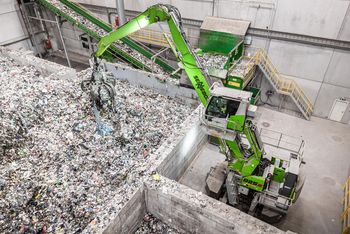 waste disposal management-SENNEBOGEN electric excavator-CO2 reduction